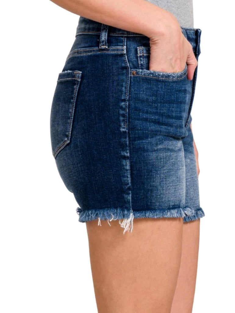 Corbyn Mid Rise Frayed Edge Shorts