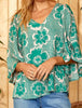 Denae Floral Flare Sleeve