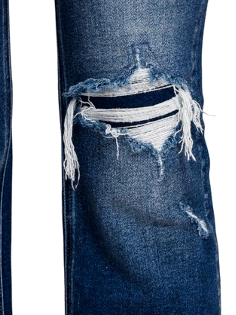 Heaven Distressed Flare Jeans