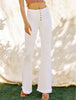 Mariah White Denim Flares