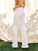 Mariah White Denim Flares