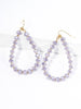 Beaded Teardrop Earrings - Multi