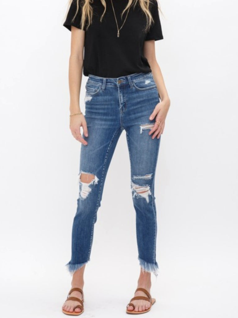 Louise Mid Rise Crop Skinny