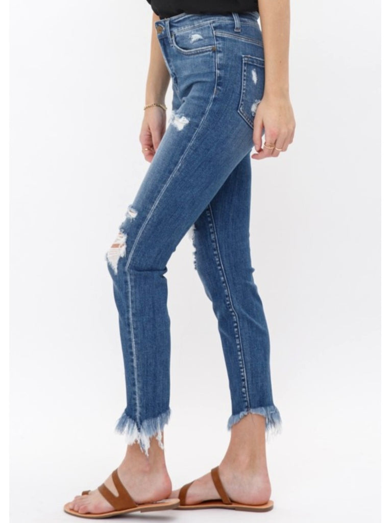 Louise Mid Rise Crop Skinny