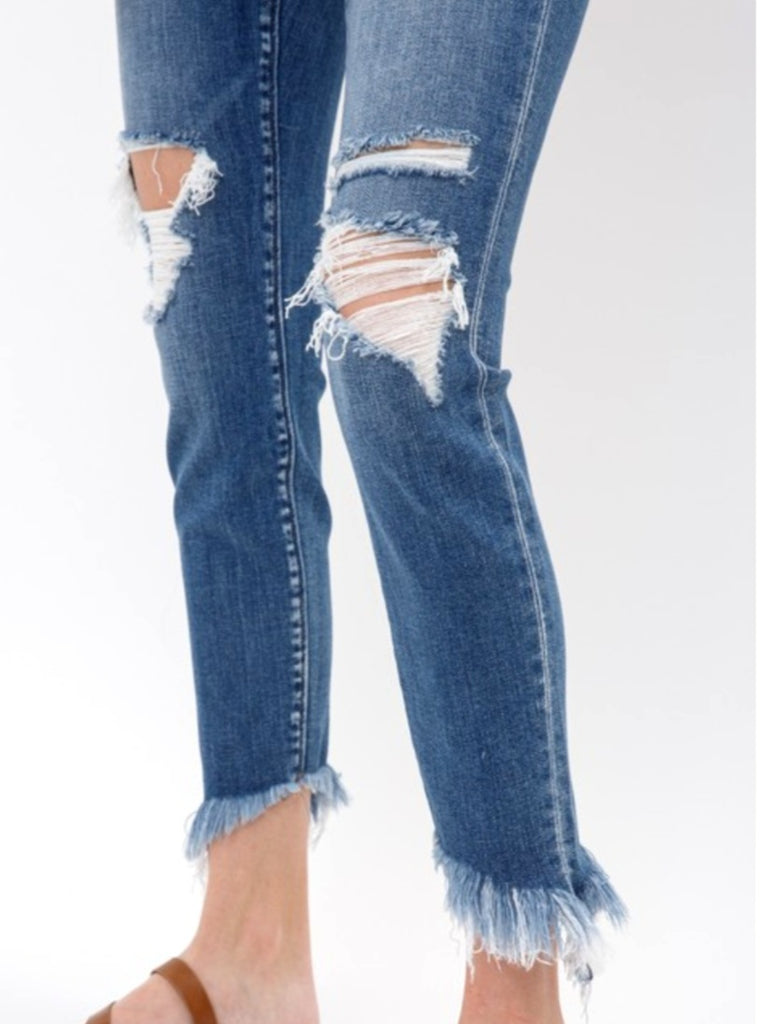 Louise Mid Rise Crop Skinny