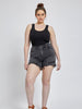 Reggie High Rise Shorts - Charcoal