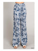 Nadine Floral Pants - Navy