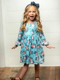 Claire Floral Flare Sleeve Dress - KIDS