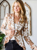 Joslin Floral Blazer - Khaki/White