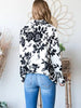 Joslin Floral Blazer - Black/White