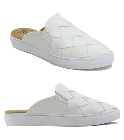 Cali White Studded Strapped Sandal