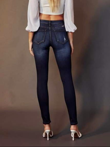 Christie Mid-Rise Distressed Skinny with Stretch