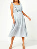 Kelsie Ruffle Accent Gingham Tiered Dress