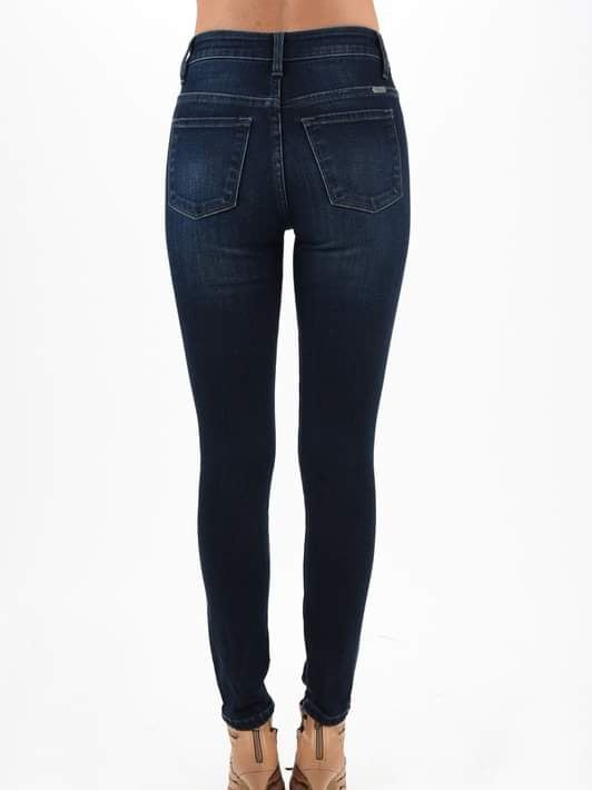 Sadie Wool-Lined High-Rise Skinny Denim