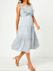 Kelsie Ruffle Accent Gingham Tiered Dress